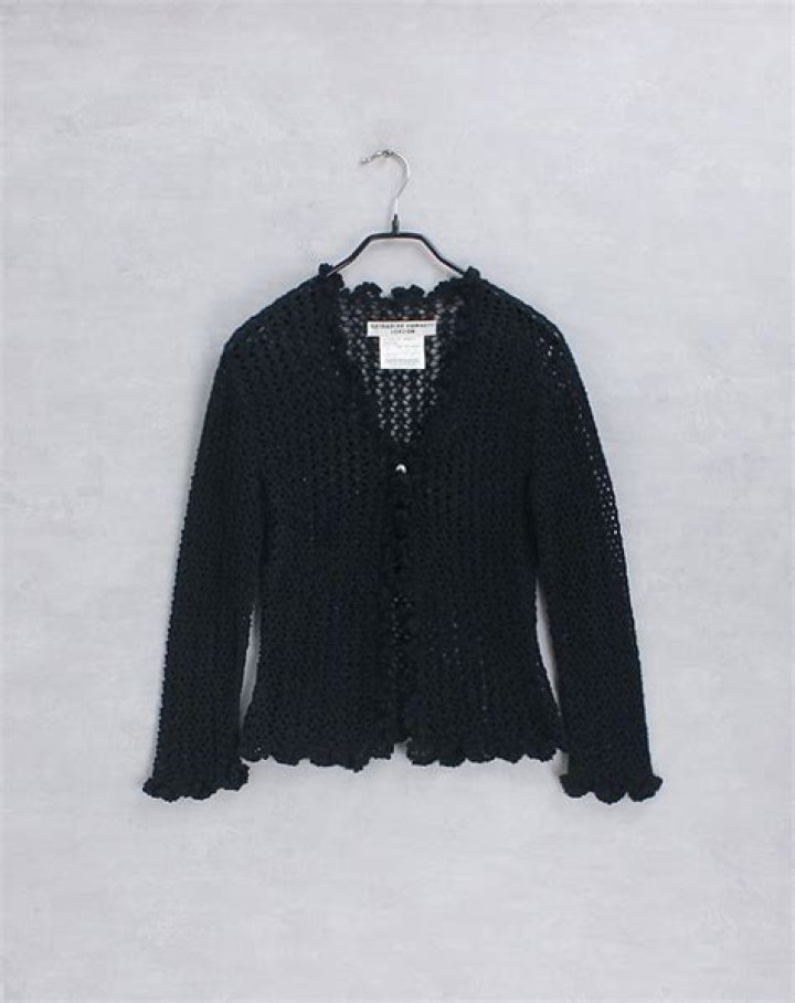 Eyelet Cotton Cardigan