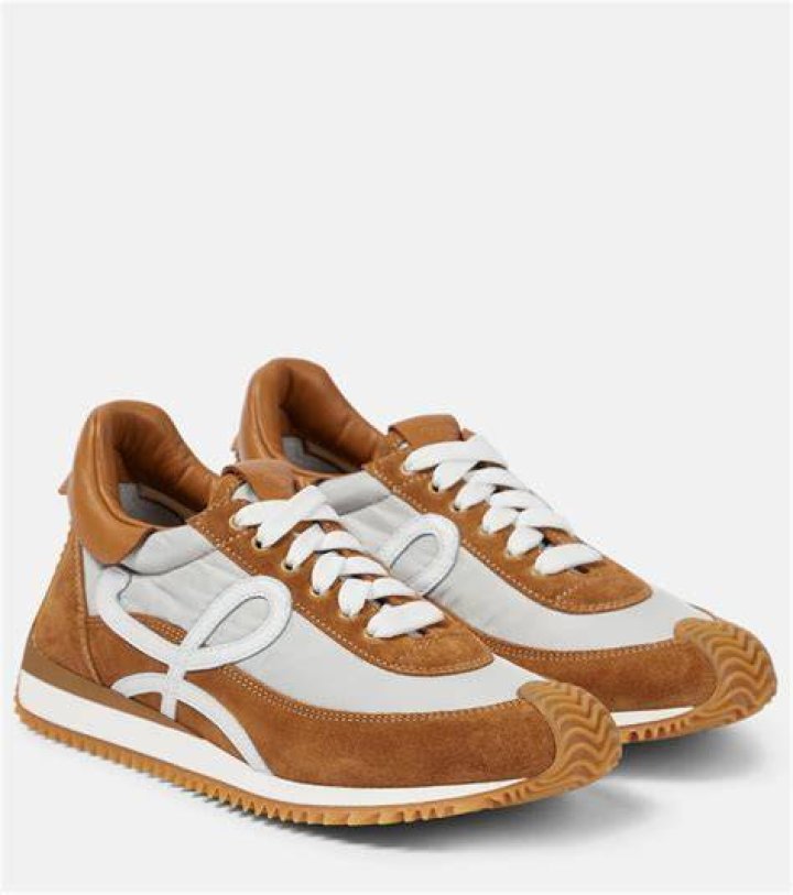 Flow Runner Mix Leather Sneakers Flow Runner Mix Leather Sneakers