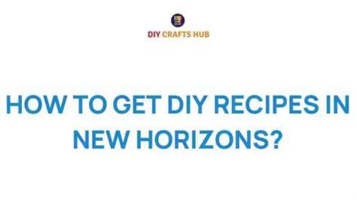 How to Get New DIY Recipes