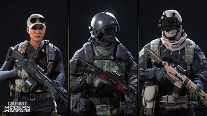 Image showing three Warzone Operators holding guns