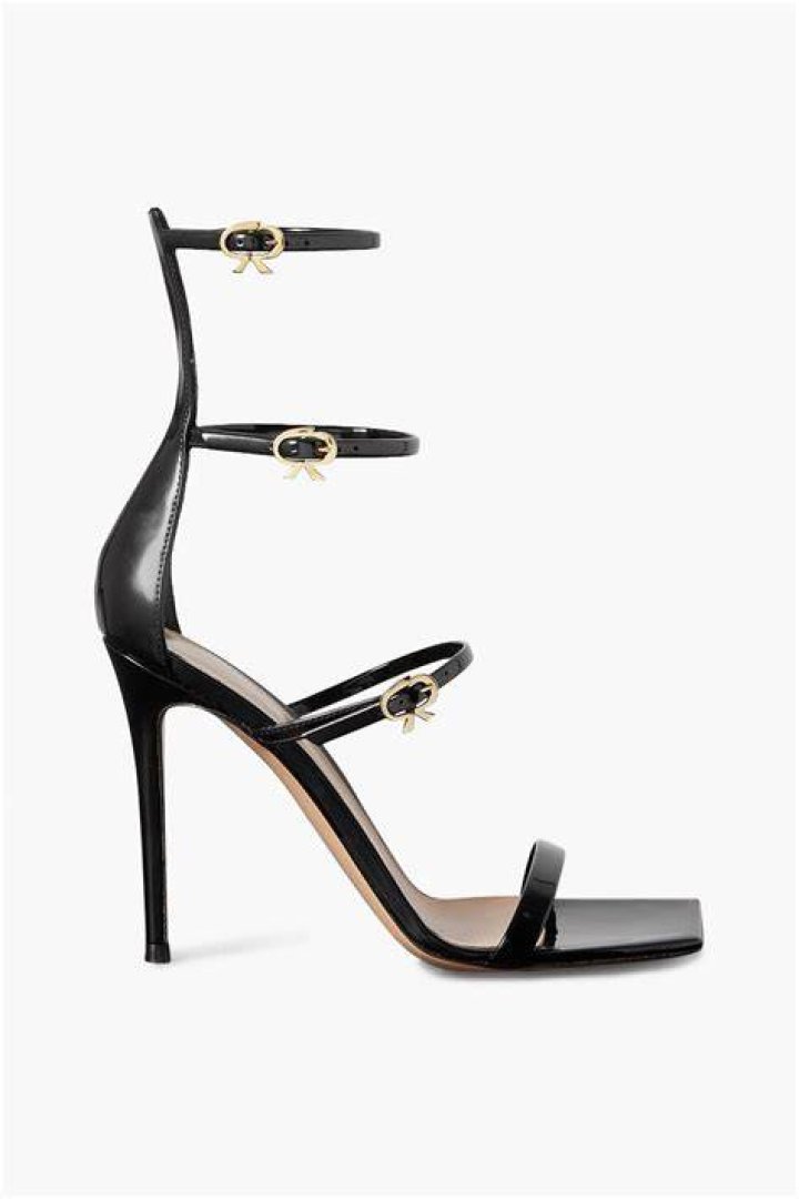 Jackie patent-leather sandals