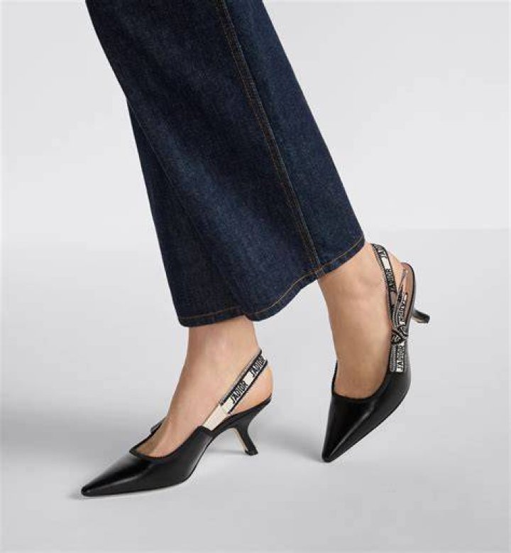 J’Adior Slingback Pump Black Technical Fabric J’Adior Slingback Pump Black Technical Fabric