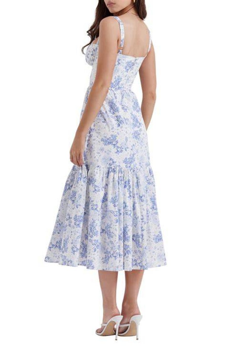 Laurel Floral Cutout Cotton Sundress Laurel Floral Cutout Cotton Sundress