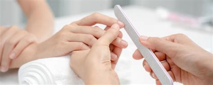 Manicure, Nail, Nail care, Nail polish, Finger, Cosmetics, Material property, Service, Hand, Liquid, 