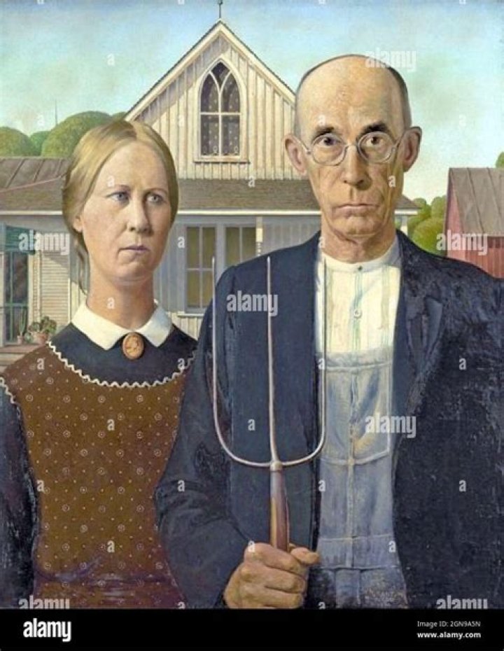 Painting of farmer