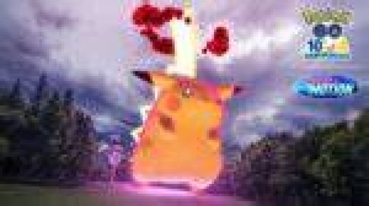Pikachu appearing for battle in the Trophy Garden of Pok&eacute;mon Brilliant Diamond and Shining Pearl.