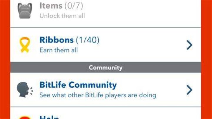 Screenshot from BitLife, showing the character ageing from child to adult