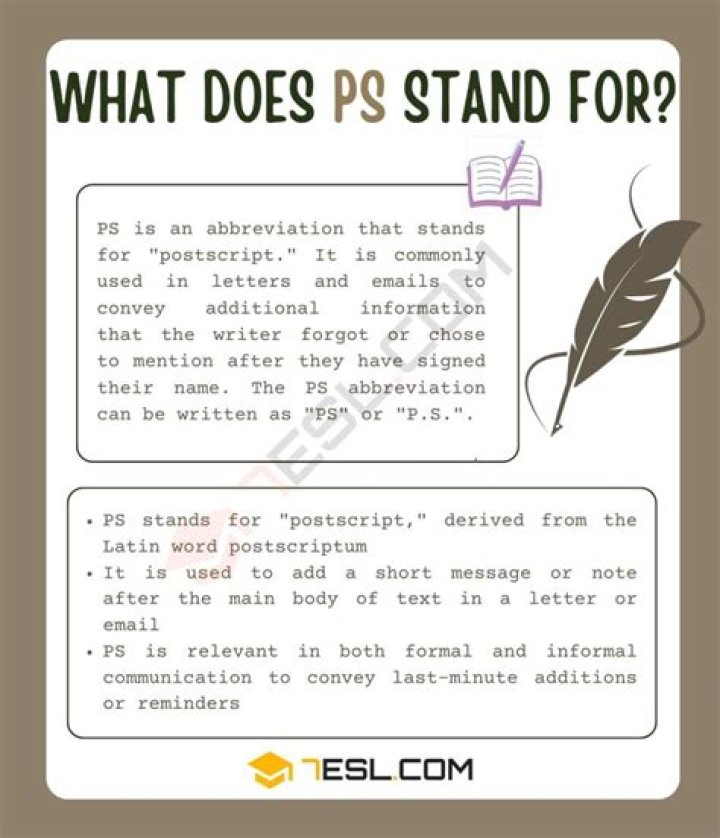 What does PS stand for on Instagram