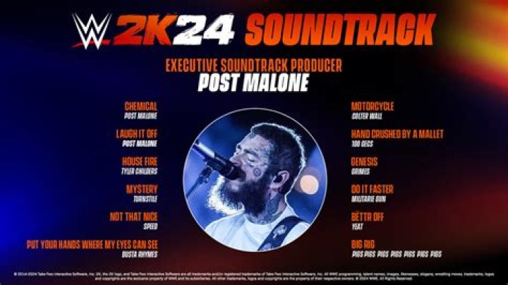 WWE 2K24 Soundtrack Post Malone